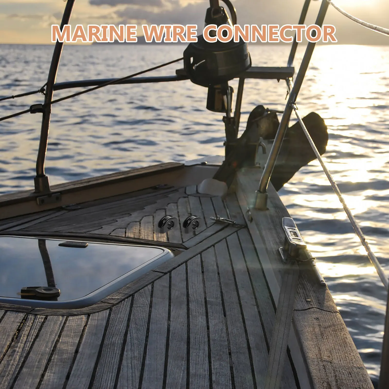 Guide de poulie en Nylon, 2 pièces, bloc de poulie à fonctionnement fluide marin pour bateaux de Kayak, Yacht, accessoires de pêche, Kit de chariot