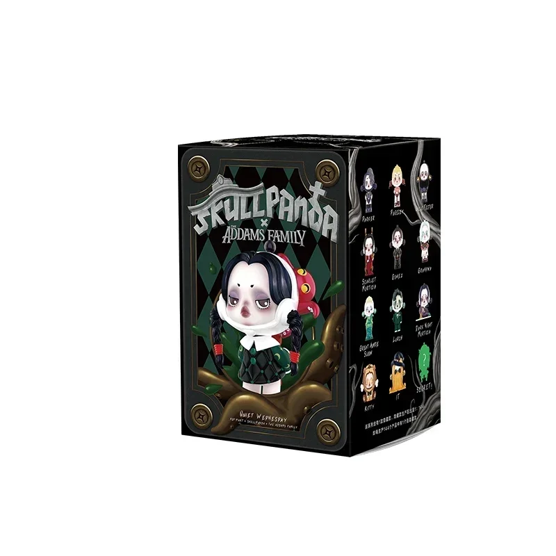 POP MART Skullpanda Addams Family Series Blind Box Anime Action Figure Guess Bag Ornament Figurines Desktop Dolls Model Gift image 3