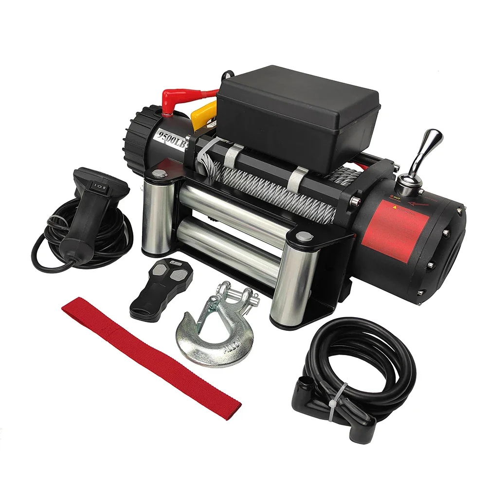 HANDO 12V Winch 4X4 with wire cable--9500lbs anchor winch