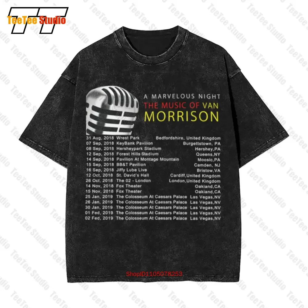 Van Morrison In Concert Tour 2018-2019 Vintage Oversized T-Shirt 3MSV