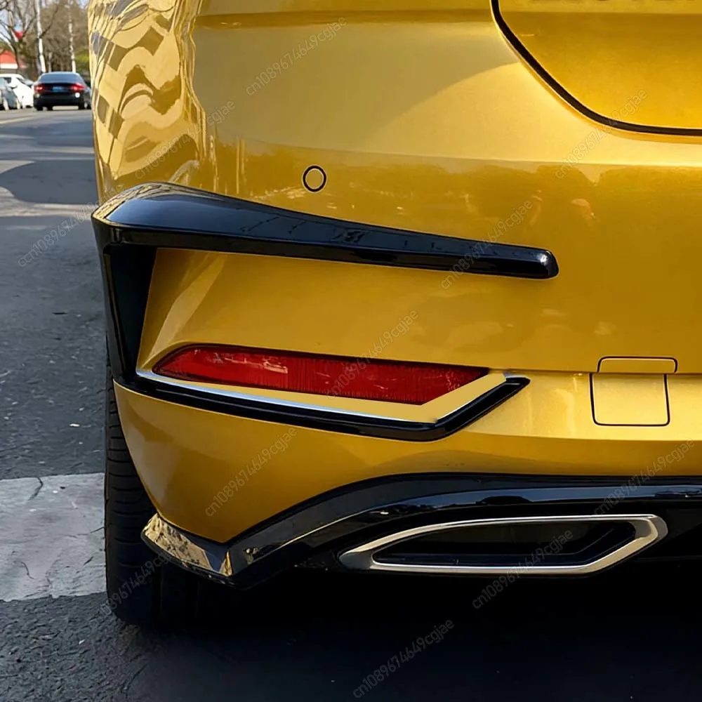 

Для VW Golf 7.5 MK7.5 GTI GTD R R-line R400 2017-2020 тюнинг задний бампер сплиттер Canard задний фонарь спойлер глянцевая черная отделка