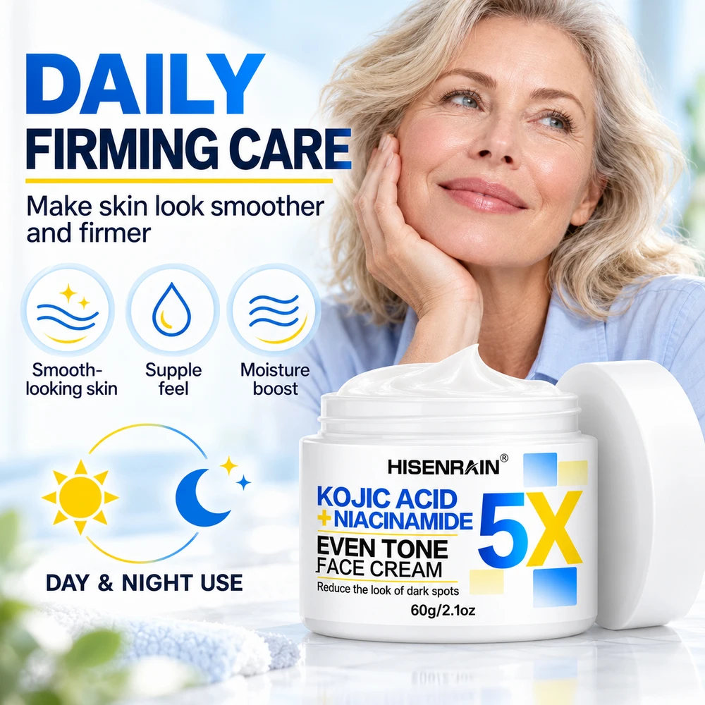 HISENRAIN Luminous Skin Cream Lightweight Non-Sticky Texture 48H Hydration Lifts Firms Skin Evens Tone for Healthy Glowing Skin