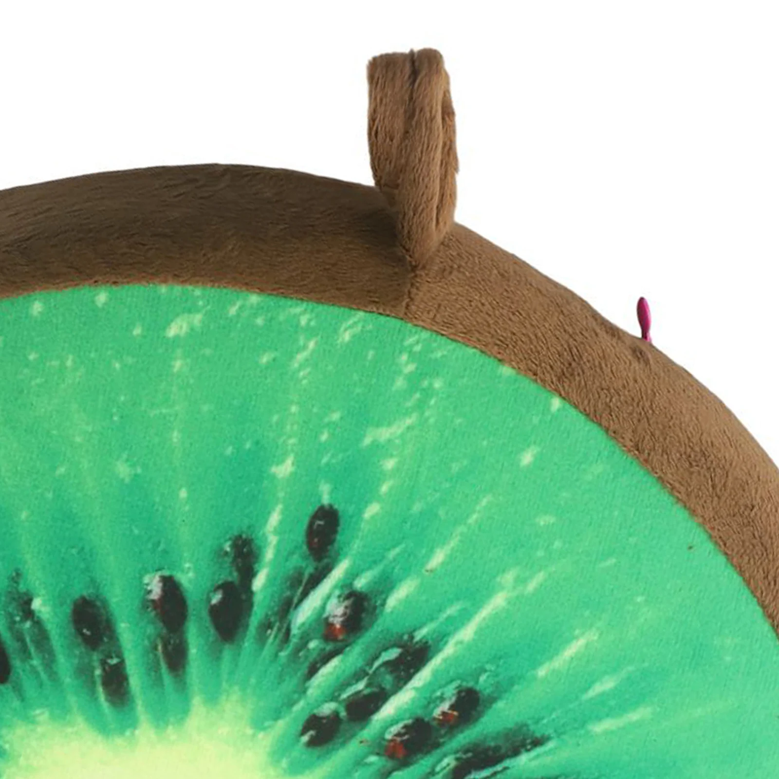 Round Plush Chair Cover with Fruit Shape Decoration for Floor Use Single Side Printed Pattern Suitable for Reading and Resting