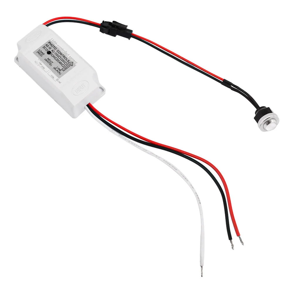 DC12V 24V AC100-260V Photoelectric Switch LED Light Switch Auto ON OFF Switch Module Outdoor Waterproof Delay Sensor