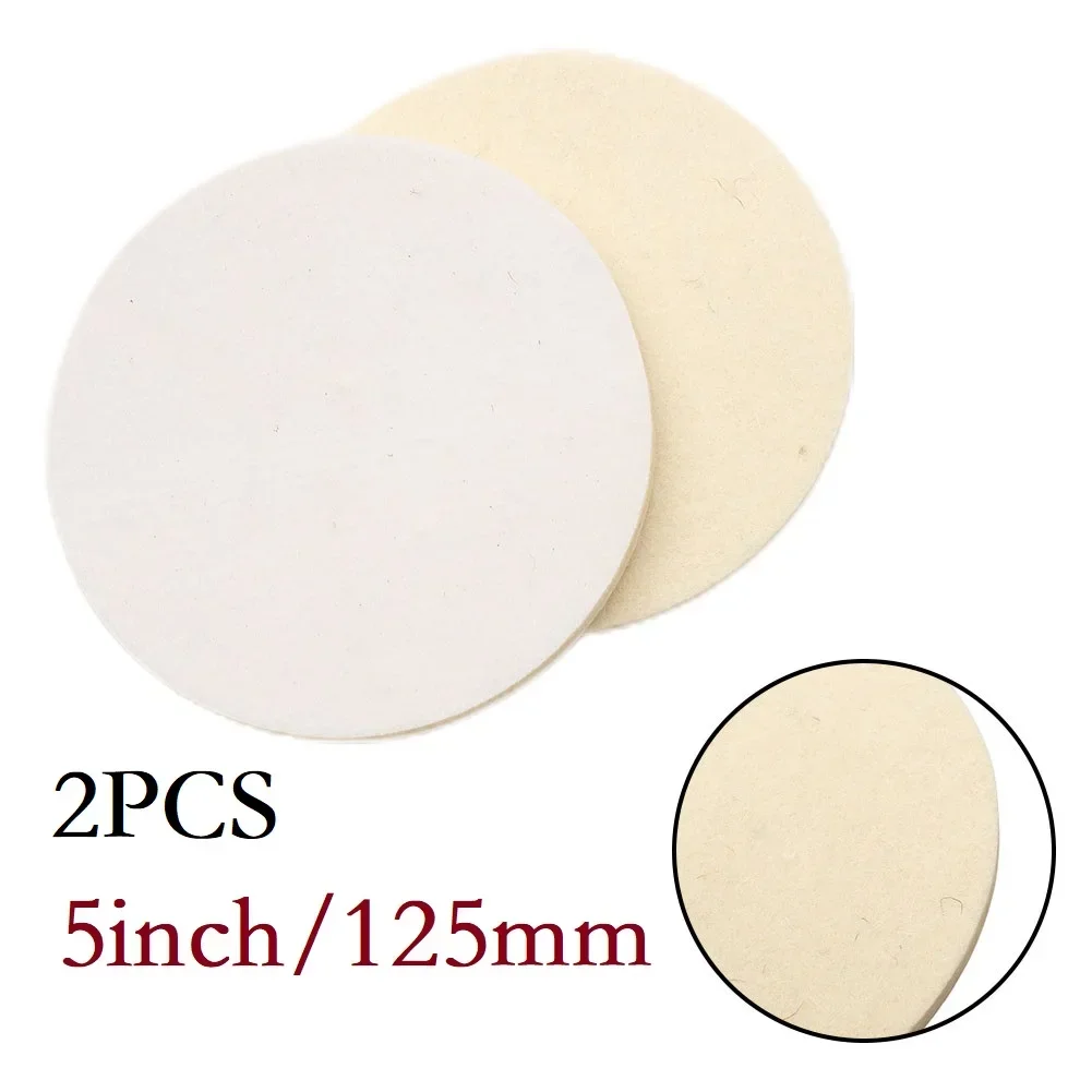 

Instruments Marble 2pcs Wool Felt Wheel Polishing pads Stainless Steel Automotive Furniture Tableware Convenient