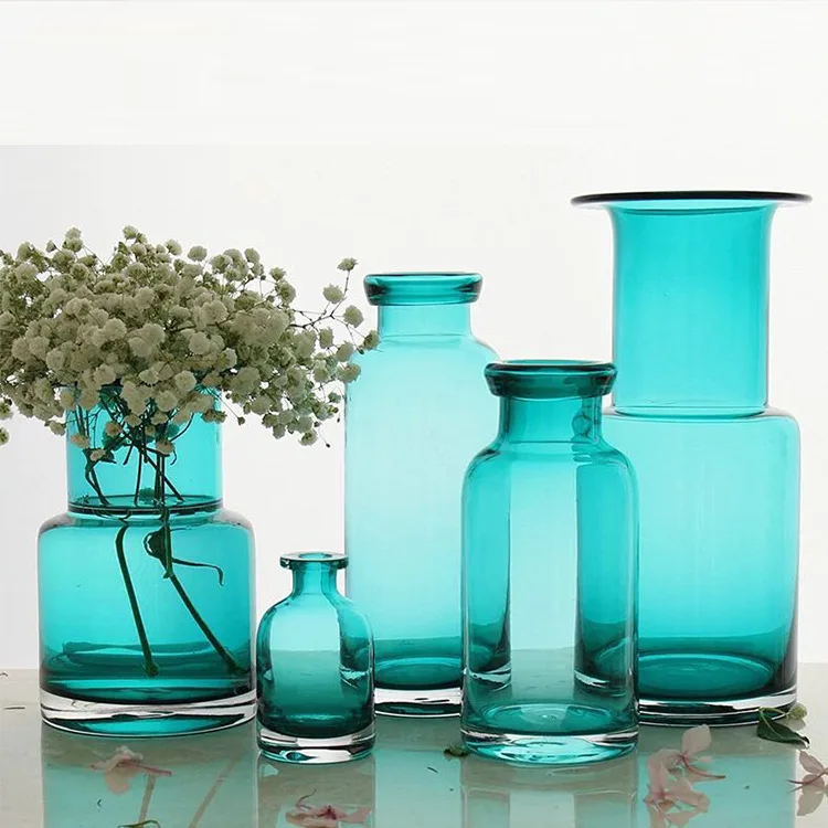 

Creative stained glass vase European home ornament glass handicraft ornament