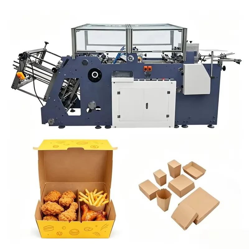 High Efficiency Paper Food Box Machinery, Professional Manufacturing Equipment for Food Packaging Plants