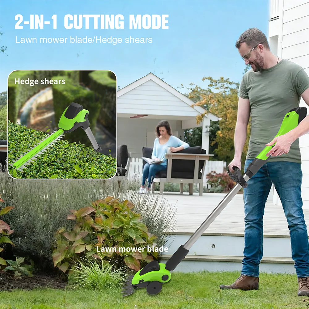 F.EASY.D 21V Li-ion Battery Po - đánh giá và giá Cordless Hedge Trimmer Pole 2 In 1