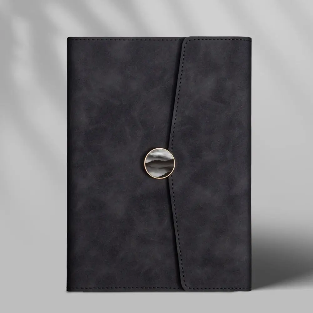 Office Supply 100 Pages Business Notebook Paper Simple Magnetic Buckle Notebook Durable Soft Loose-leaf Notebook Office