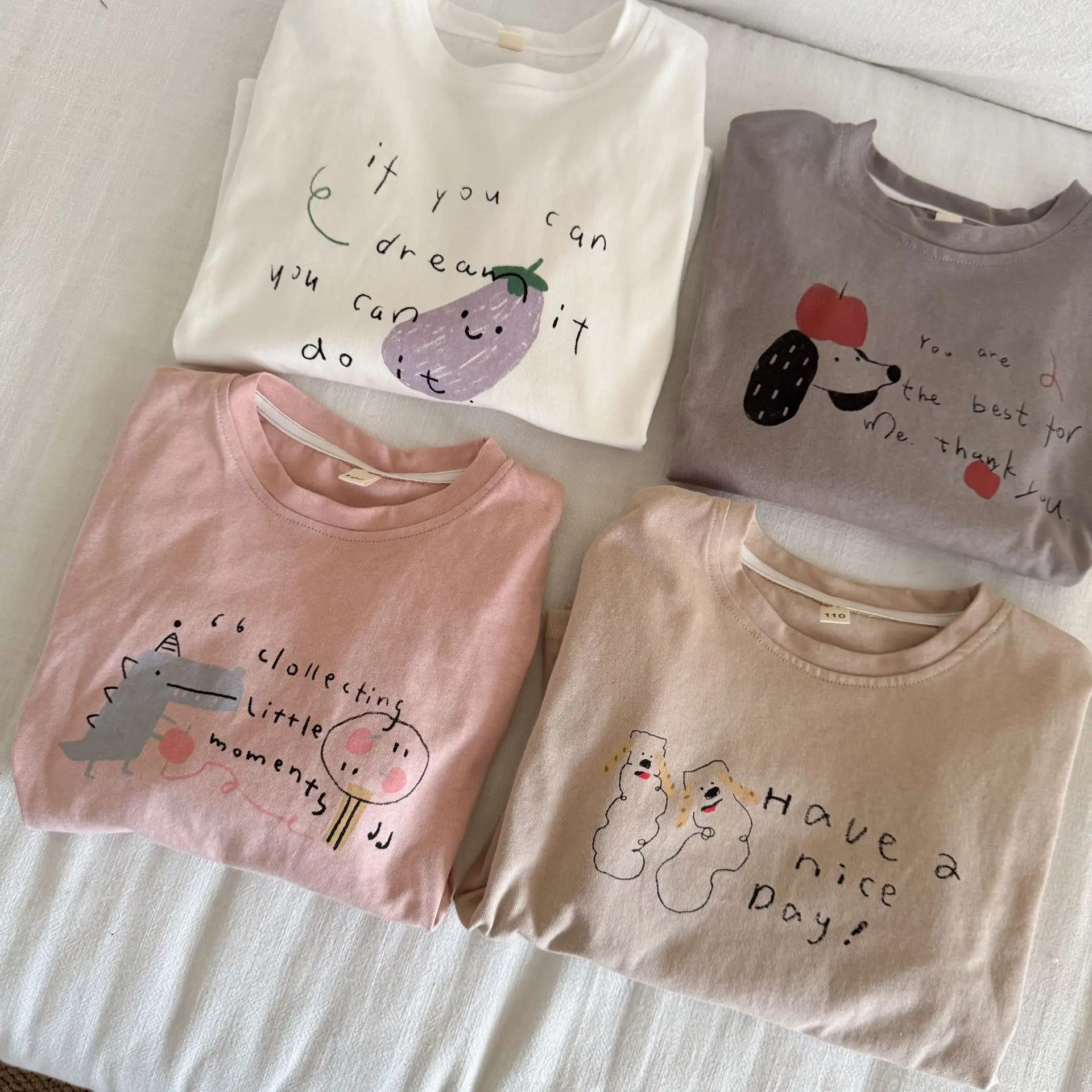 2026 Autumn New Children Long Sleeve T Shirts Cartoon Print Girls Bottoming Shirts Baby Boys Cotton Casual Tops Kids Clothes