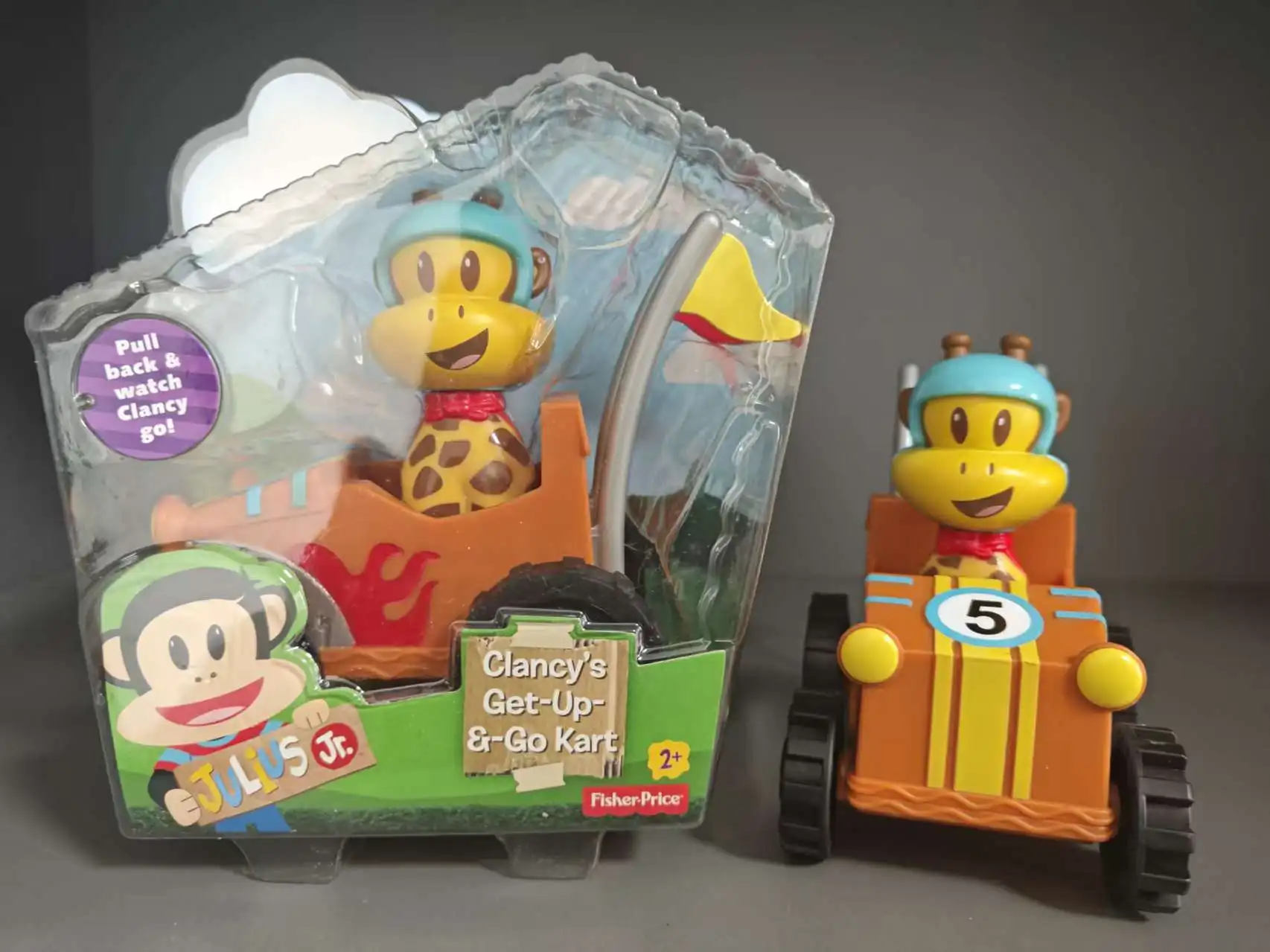 Julius Jr Clancy's Get Up & Go Kart toy Children's toys Toy car ornament NEW 2014 Fisher Price Fun toys