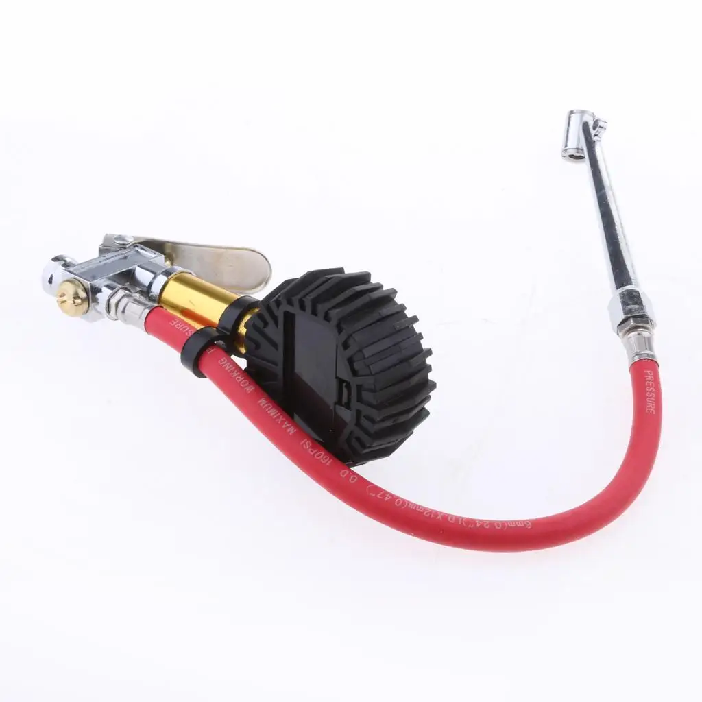 

Portable Digital Tyre Inflator LCD Display Air Tire Pressure Gauge Stainless Steel Inflation Tool for Vehicle Motorbike