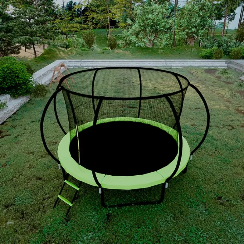 

Heavy Duty High Weight Capacity Outdoor Recreational Round Trampoline With Enclosure Net For Family Fun