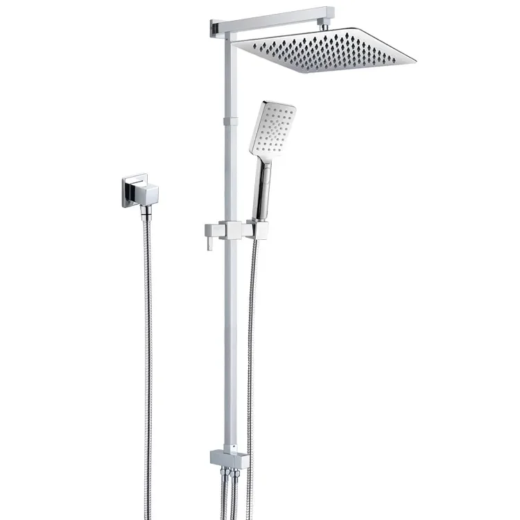 

Прямые поставки с завода: Настенный душевой комплект с квадратной лейкой для дождевого душа, однорычажный, для ванной комнаты, сертифицированный Watermark