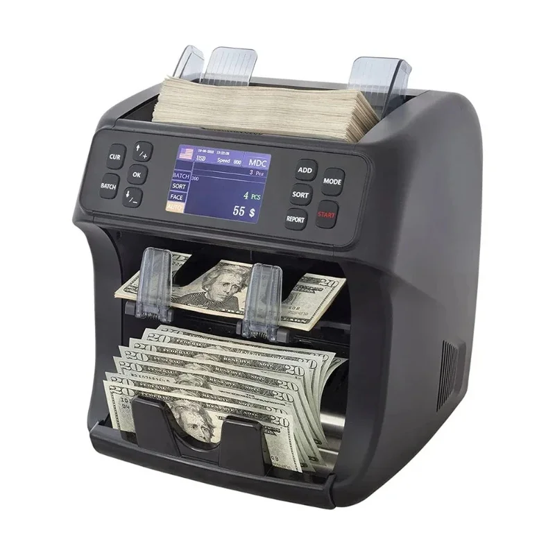 Mixed banknote value counting machine Multi-currency banknote counter machine Banknote counter