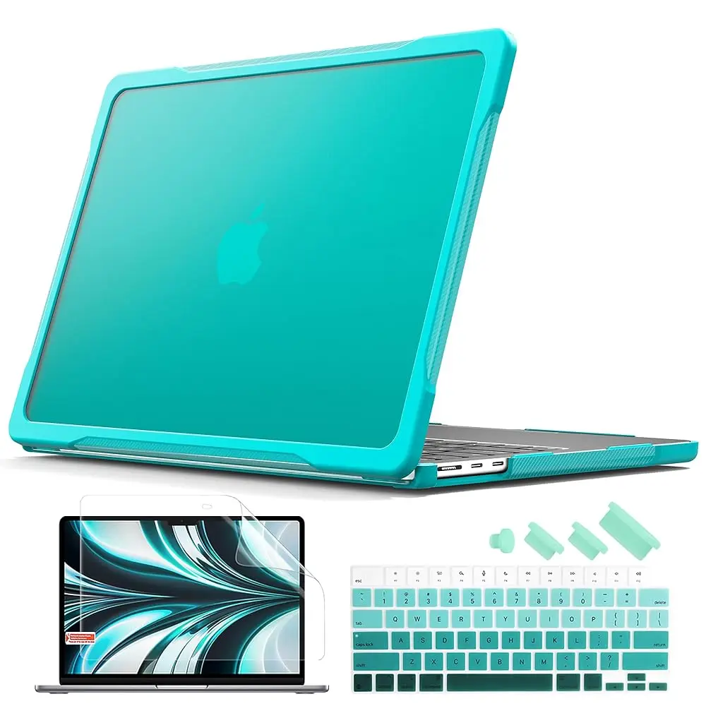

Free Shipping4-in-1 Ultimate Case for New MacBook Air 13.6 inch 2026 M5 2025 M4 2024 2022 Model A3240/A3113 - Matte Translucent