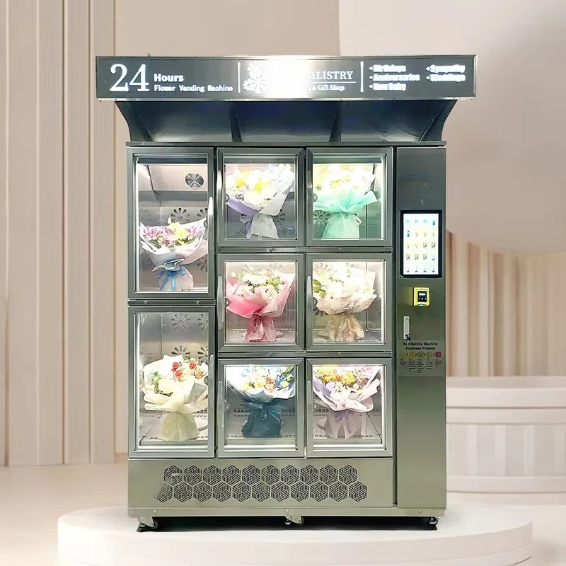 Fresh Flower Vending Machine New Arrival Customized Original Factory Supply Vending Machine For Shopping Mall Business Use