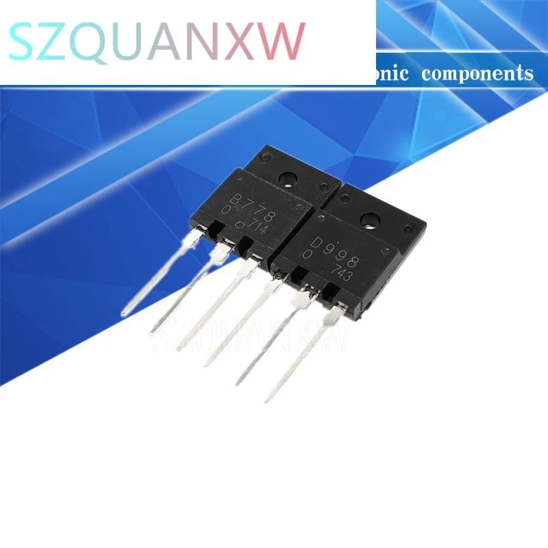 10 stks 2SB778 2SD998 TO-3PF Audio Versterker Transistor