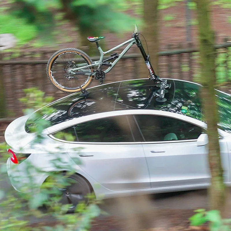 Electric suction cup type roof frame, car carrying frame, car bicycle frame, adsorption mountain road bike