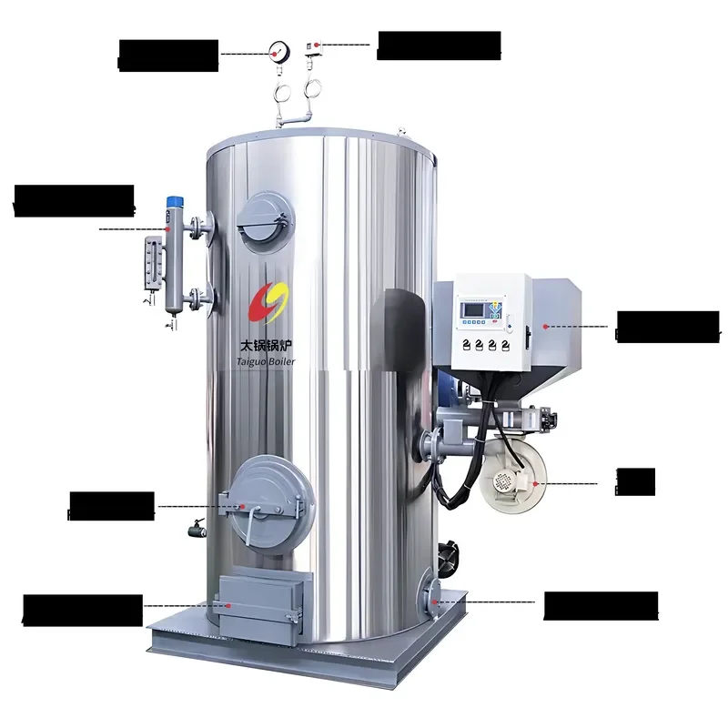 i 1.5Ton Industrial High Pressure Vertical Water Tube Rice Husk Biomass Pellet Burning Steam Boiler Generator