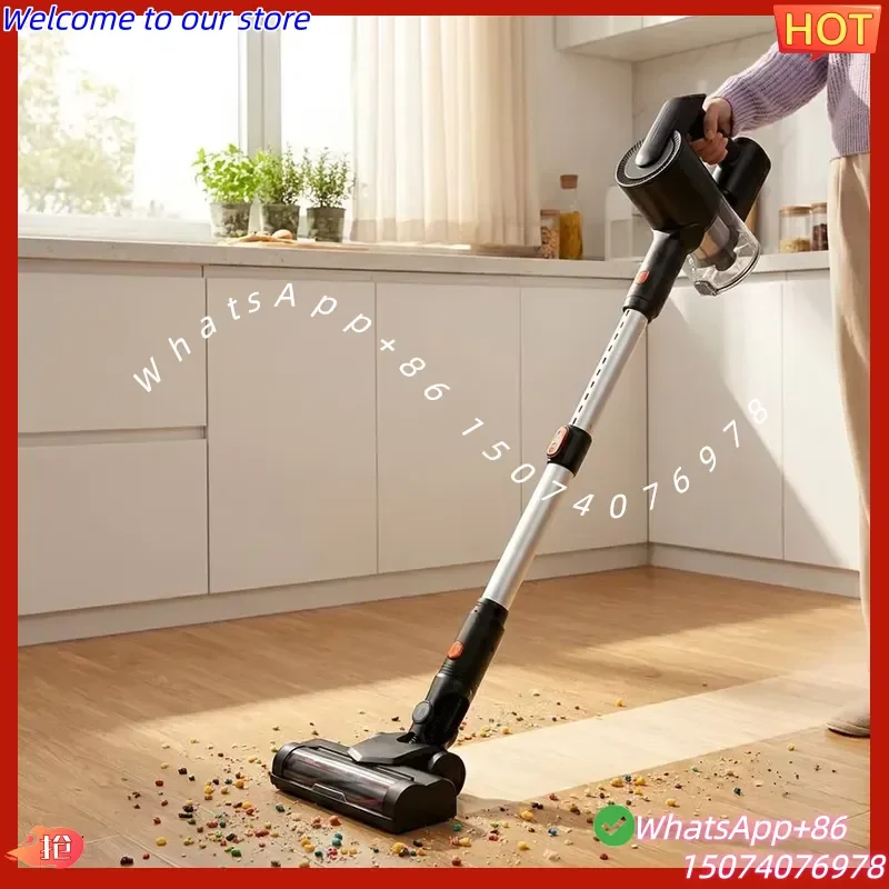 2026New Handheld Brushless Lithium-Ion Vacuum Cleaner 4-in-1 250W 24kPa 2000mAh 0.6L LED Bagless Cyclone Cordless 30-60min