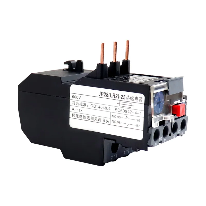 JR28-25 Thermal Overload Relay LR2 D13 Adjustable thermal relay Electric Relays 1A 1.6A 2.5A 4A 6A 8A 10A 13A 18A 25A