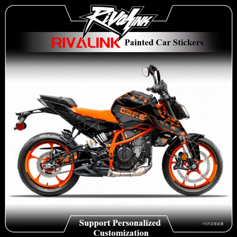 OTOM Motorcycle Stickers Kit 3M Customize Anti-scratch Waterproof Graphics Backgrounds Decals for KTM DUKE 390 2024