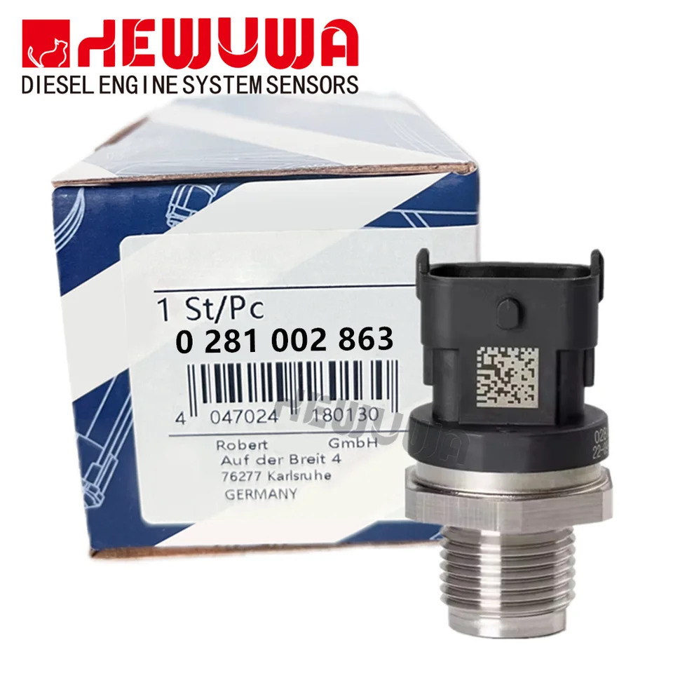 Fangxuee 0281002863 314014A010 Kraftstoff Verteiler Rohr Druck Sensor Regler für 1.5 1.6 2.0 2.2 2.5 CRDi Motor