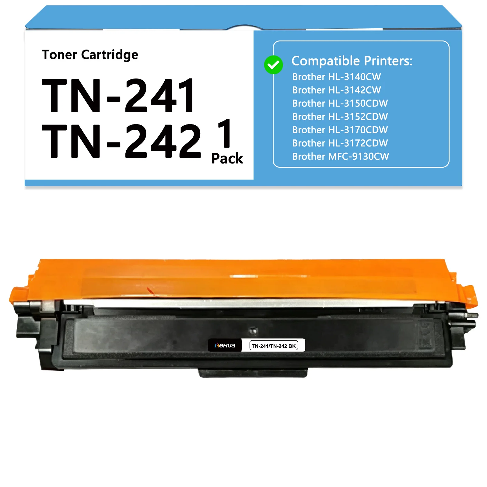 1 x TN241-TN242 Tonerkartusche, kompatibel mit Brother HL-3140CW 3142CW 3150CDW 3152CDW 3170CDW MFC-9130CW 9330CDW 9340CDW DCP-9020CDW
