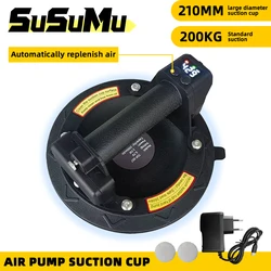 New 8 Inch 200KG Air Pump Vacuum Suction Cups Powerful Heavy-Duty Strong Hand Pump Sucker Lifted Magnets Handling Tools