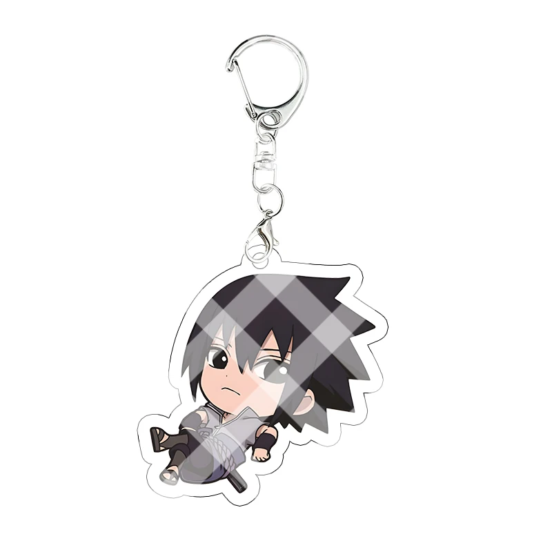 NARUTO Acrylic Keychain Shikamaru Nara Rock Lee Itachi Uchiha Creativity Hanging Ornaments Kawaii Cosplay Props Birthday Gift view 6