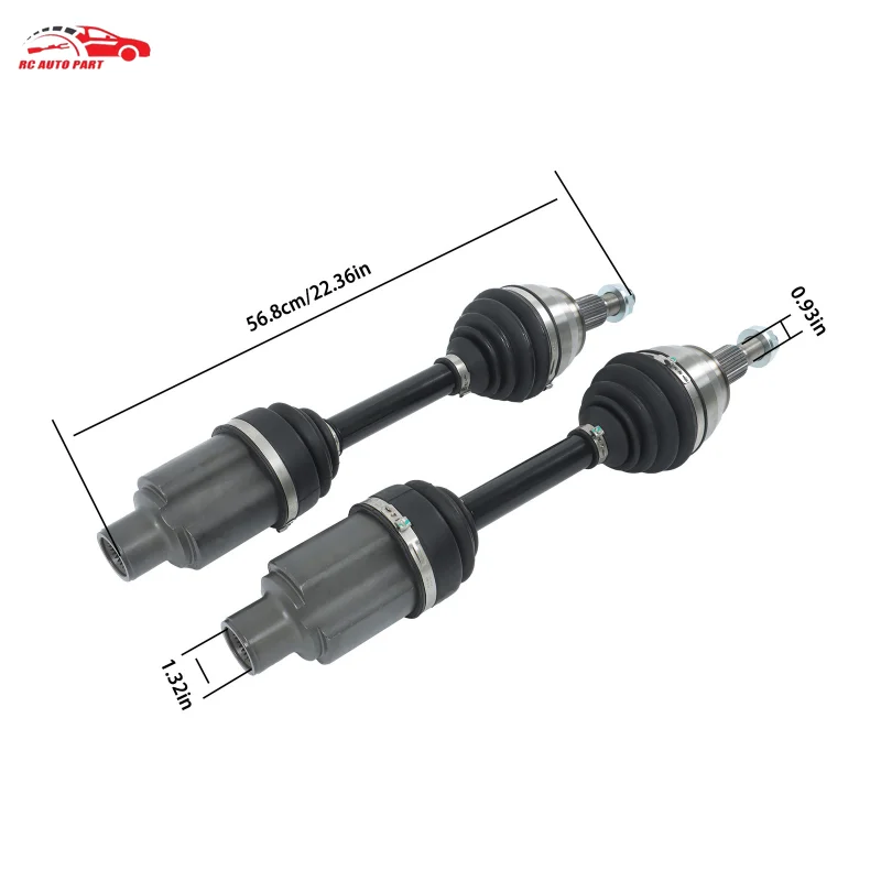 Пара валов передней оси ШРУС для Dodge Ram 1500 2002 2003 2004-2009 2010 CH8119, 603316, 60-3404