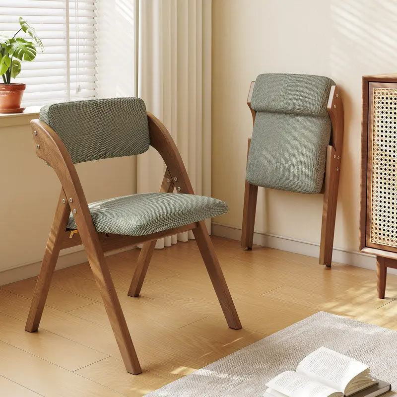 Folding chair household, chair back chair, folding dining chair office stool