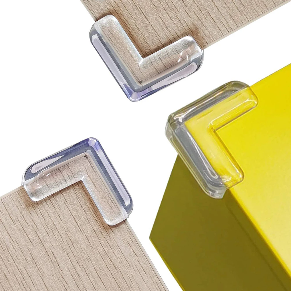 

18 Pcs Coffee Table Corner Baby Proof Anti-collision Stickers Protector Protection Transparent