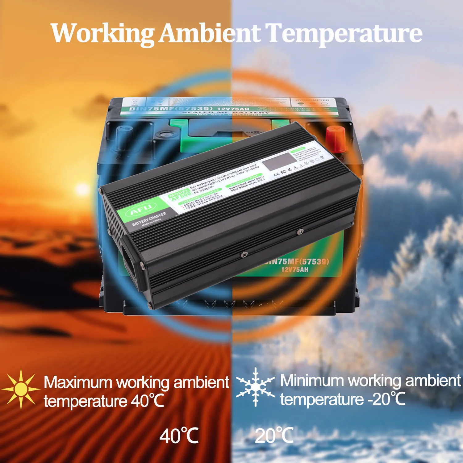 Ładowarka 29.2V 15A inteligentna aluminiowa obudowa nadaje się do 8S 25.6V 24V zewnętrzna bateria LiFePO4 z wyświetlaczem OLED szybka ładowarka