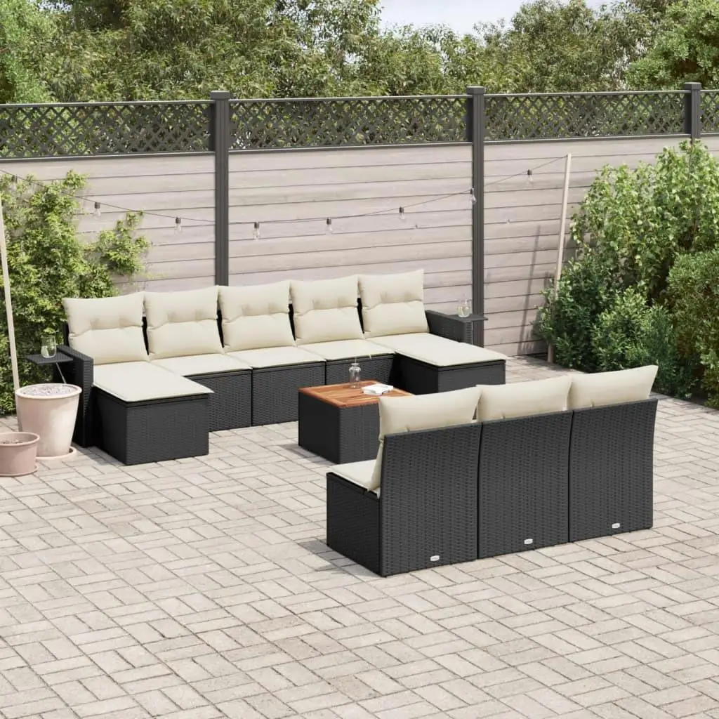 

Elegant Black Garden Sofa Set Modern Outdoor Lounge Furniture for Patio Deck Yard Relaxation Seating