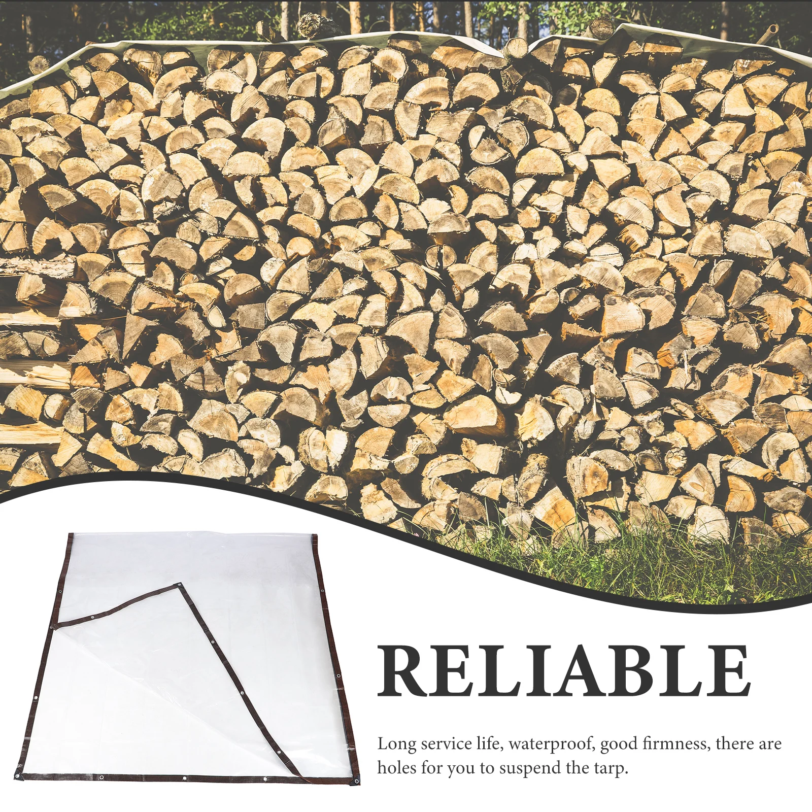 

Firewood Waterproof Cover Polyester Durable Outdoor Protective Tarp Fire Pit Rain Sleeve Yard Stuff Outdoor Cover