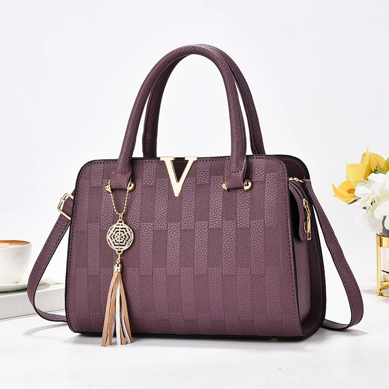 

Atmospheric middle-aged women's bag simple and elegant handbag shoulder bag messenger bag birthday gift for mother