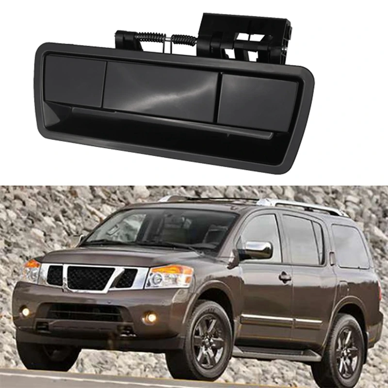 Car Rear Tailgate Release Handle Assembly Without Camera Hole For Nissan Armada 2004-2013 90606-ZZ90E 90606-ZQ78A