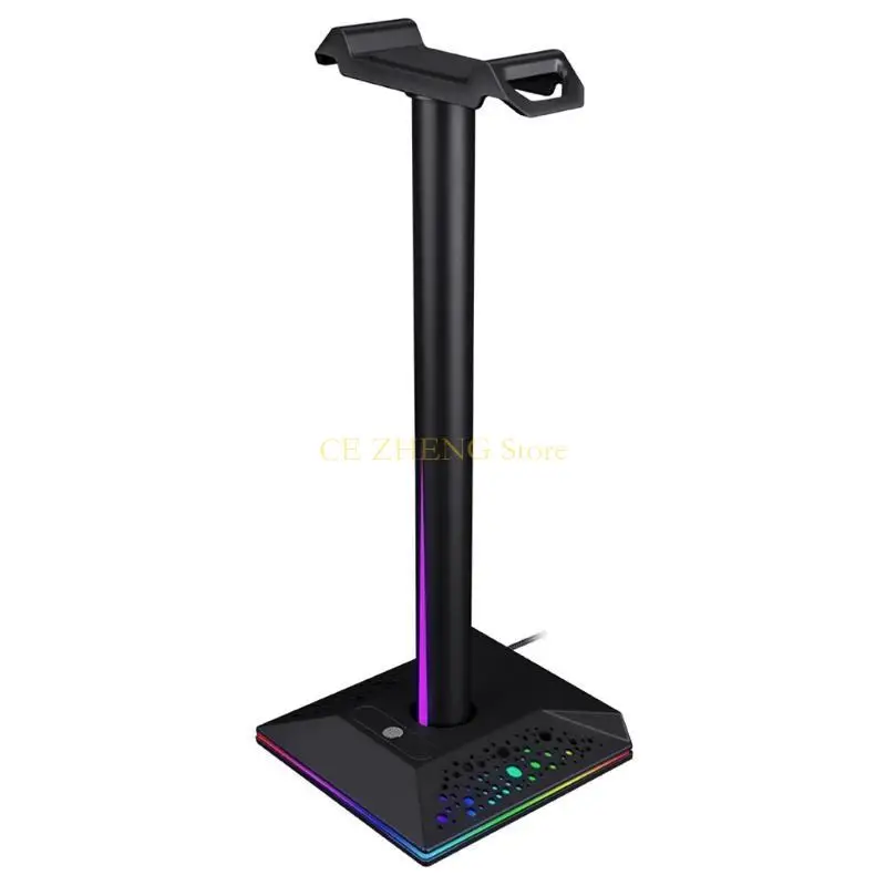 E56B RGB Premium Headset Stand Holder Head-mounted for Creative Headphone on the Desk view 5