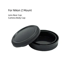 Rear Lens Cover+Camera Body Cap Anti-dust Protection ABS Plastic Black for Nikon Z5 Z6 Z7 Z9 Z50 Camera Accessories