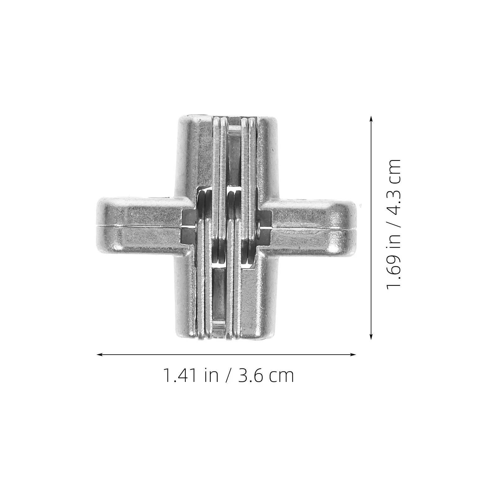 2Pcs Zinc Alloy Cabinet Hinges Heavy Duty Hidden Door Hinges for Bathroom Basement Laundry Garage Doors Replacement Sturdy