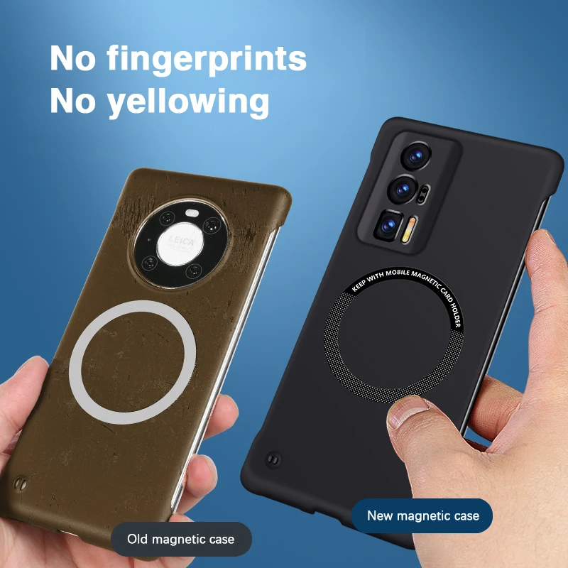 Camera Protection Tough Case for Xiaomi Poco F5 Pro F5Pro 5G Magnetic Wireless Charging Frameless Thin PC Hard Simple Back Cover view 4