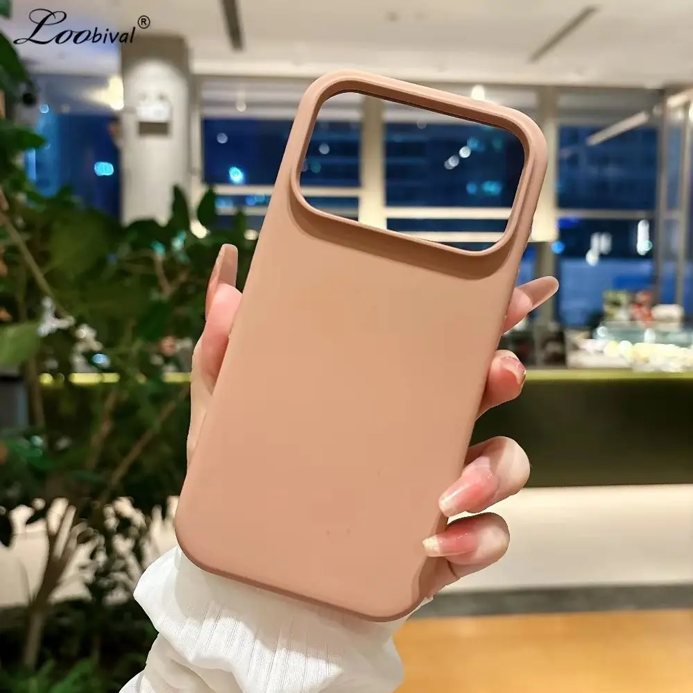 Einfarbige Candy-Hülle für MagSafe Case für iPhone 17 16 15 14 Pro Max Air Plus 12 13 11 Weiche Flüssigsilikon Schlanke Stoßfeste Abdeckung