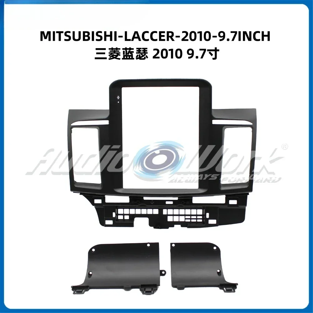 Car Radio Fascia 9.7 inch for 2010  MITSUBISHI LANCER/ FORTIS  2 Din Stereo Player Install Surround Panel Dash Kit GPS Frame