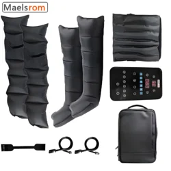 Air Compression Leg Massager Presoterapia Recovery System Pump Boots 6 Chambers for Muscle Relief Blood Circulation Athletes