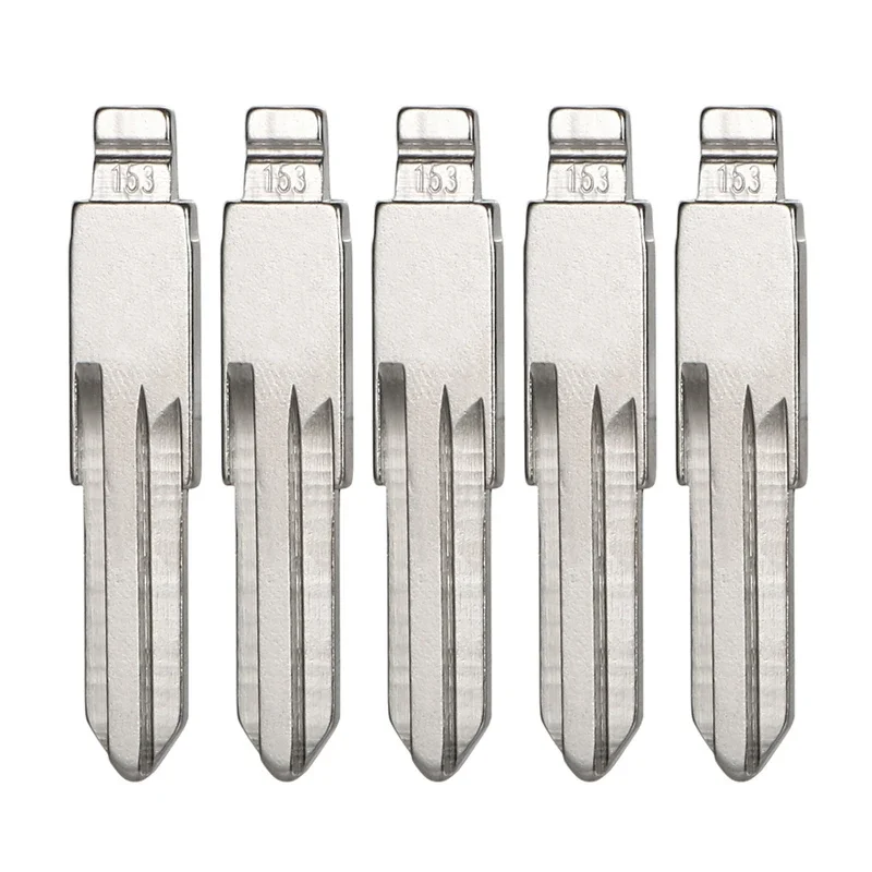 Fit for Renault Megan Dacia Clio Car Remote Key Blade Kit #153 KD VVDI Blank Uncut Flip Car Key Head Replacement Accessories