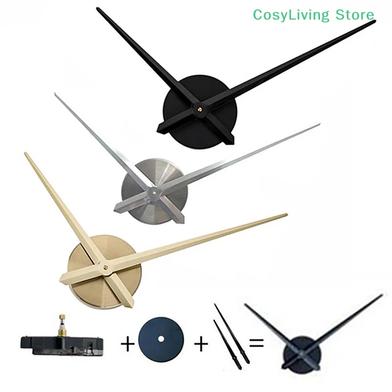 1Set 3D Wall Clock Simple DIY Large Clock Hand Quartz Hour Hand Accessories Brand New Modern Home Decoration