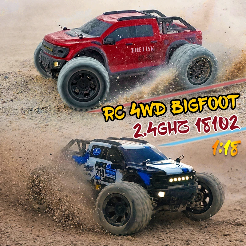 

New SCY 18102 4WD RC Car Off Road Monster Truck 1:18 Large High Speed Drift Car 28KM/H Electric Climbing Car For Adults/Kids Toy