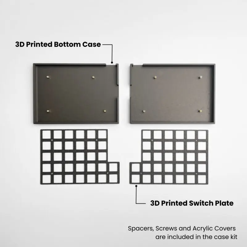 FelixKeeb MX Ortholinear Split Keyboard dengan Layar OLED QMK/VIAL RP2040 Helix Hotswap 64key Wired Single Mode Ortho Keyboards